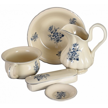 Set pentru baie din portelan pictat