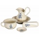 Set pentru baie din portelan pictat