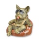 Buldog la soare-statueta din rasini