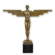 Icar-statueta Art Deco din bronz pe un soclu din marmura