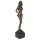 Femeie nud-statueta Art Nouveau din bronz