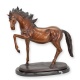 Cal-statueta din bronz cu un soclu din marmura