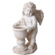 Cupidon cu ghiveci-statueta din rasini speciale
