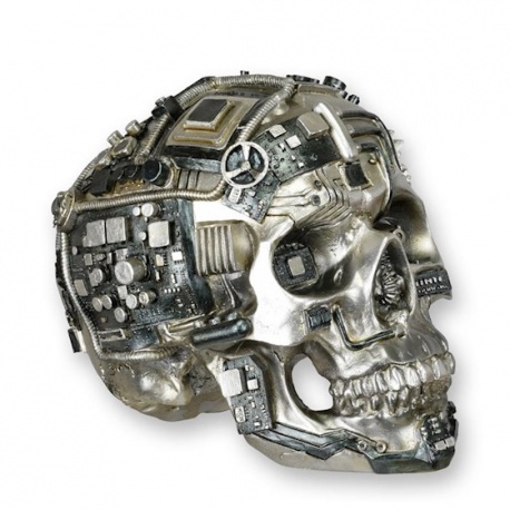 Craniu statueta steampunk din rasini