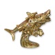 Rechin alb-statueta steampunk din rasini