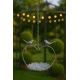 Baie pasarele din fier forjat antik grey