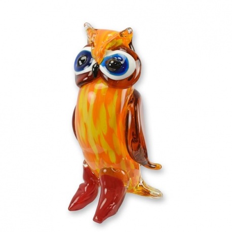 Bufnita-figurina din sticla Murano