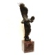 Vultur in zbor-statueta din bronz cu un soclu din marmura