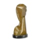 Cap de fata-statueta bronz cu un soclu marmura