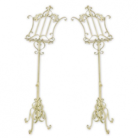 Set doua suporturi pentru partituri antik white