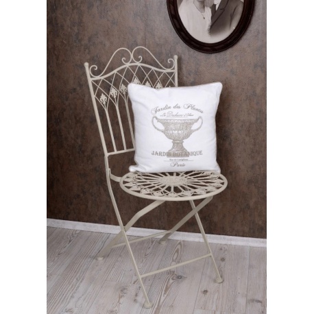 Scaun din fier forjat antik white