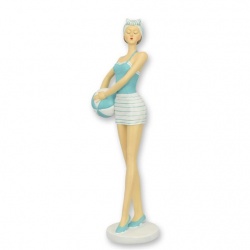 Fata cu mingea-figurina decorativa din rasini