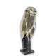 Bufnita-statueta din bronz pe un soclu din marmura