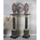 Set doua piedestaluri baroc din marmura