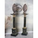 Set doua piedestaluri baroc din marmura