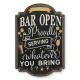 Bar Open-decoratiune metalica pentru perete