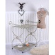 Carucior ceai Shabby Chic din metal antichizat
