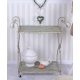 Carucior ceai Shabby Chic din metal antichizat