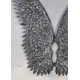 Set doua aripi de inger argintii