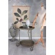 Carucior ceai Shabby Chic din metal antichizat