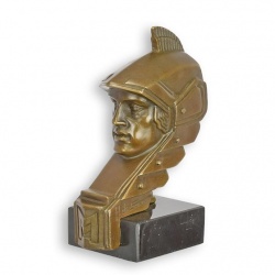 Minerva-statueta din bronz cu soclu din marmura