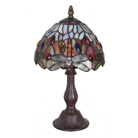 Lampa de masa Tiffany cu libelule