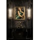 Lampa perete Art Deco argintie