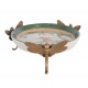 Fructiera Craquelle din portelan cu picioruse bronz