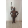 Armura medie antichizata de cavaler medieval cu lance