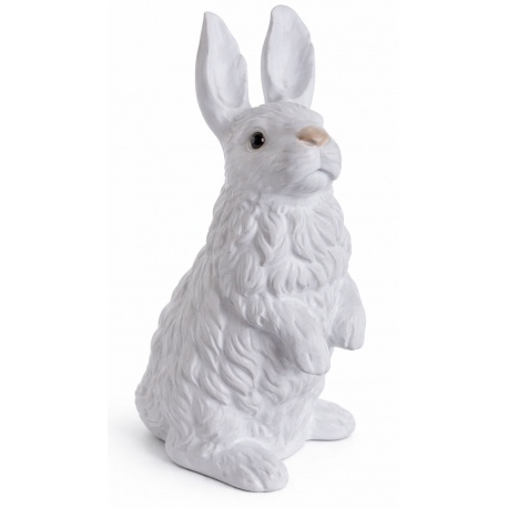 Iepuras-figurina din portelan alb