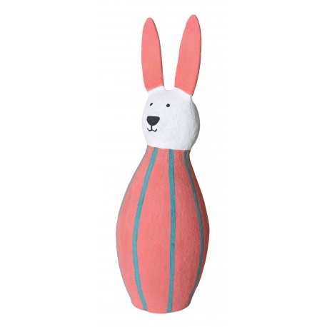 Iepuras de Paste-figurina din materiale reciclate