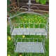 Etajera din fier forjat antik grey