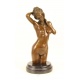 Tors femeie-statueta din bronz cu un soclu din marmura