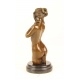 Tors femeie-statueta din bronz cu un soclu din marmura
