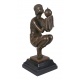 Oblivion-statueta Art Deco din bronz cu soclu din marmura