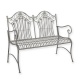 Banca gradina din fier forjat antik grey