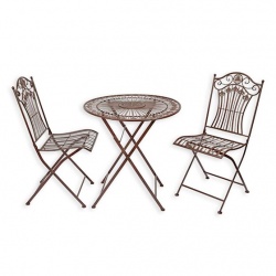 Set mobilier din fier forjat antik brown