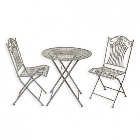 Set mobilier din fier forjat antik grey