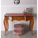 Secretaire din lemn masiv cu furnir nuc si diverse decoratiuni