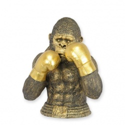 Bust maimuta boxer-statueta din rasini speciale