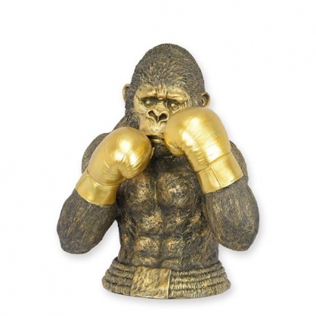 Bust maimuta boxer-statueta din rasini speciale