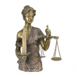 Bust Justitia-statueta din rasini speciale