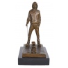 Street Thug-statueta din bronz cu soclu din marmura