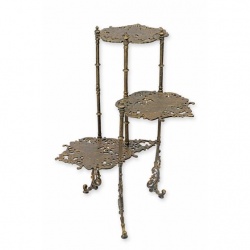 Masuta flori din fonta antik brown