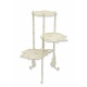 Masuta flori din fonta antik white