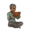 Baietel citind-statueta vieneza din bronz