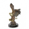 Vultur-statueta din bronz cu un soclu din marmura