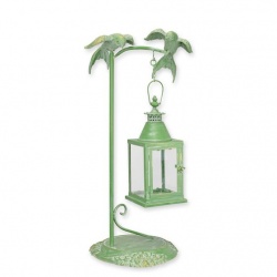 Felinar decorativ verde cu picior