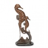 Caluti de mare-statueta din bronz cu soclu din marmura