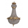 Candelabru Rococo din alama cu cristale